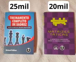 A venda Livros de Xadrez para jogadorez iniciantes, intermediários e profissio...