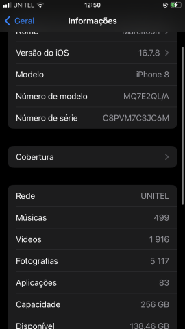 Venda Iphone 8 normal