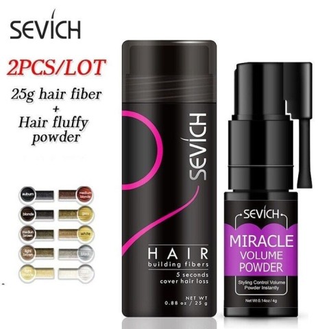 Venda Sevich Hair: fibras capilares instantâneas conjuto completo