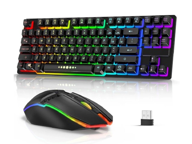Venda Teclado e mouse gamer sem fio2.4g