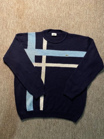 Venda LACOSTE NECK COLORBLOCK SWEAT