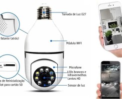 A venda CÂMERA WI-FI 360 JORTAN