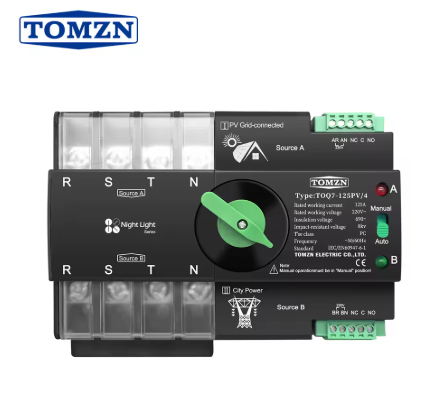 Venda Inversor Automatico, 125A, 230V, 400V 4 poles.