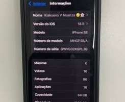 A venda IPHONE SE