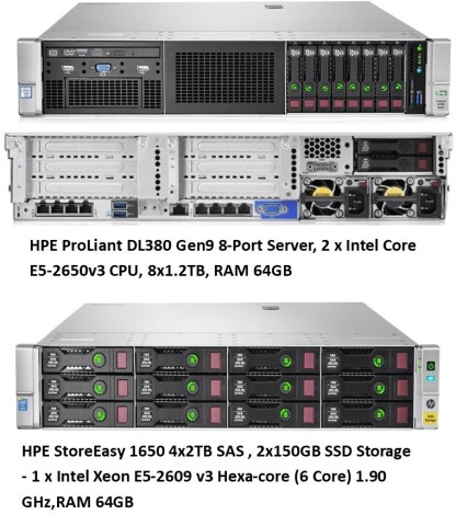 Venda SERVIDOR HPE PROLIANT DL380 GEN9 | HPE STORAEASY 1650