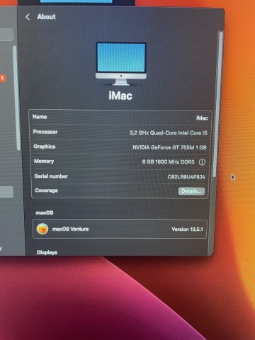 Venda Venda de iMac