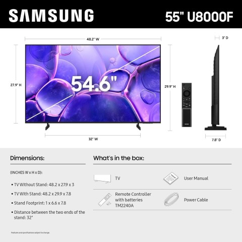 Venda SAMSUNG SMART TV CRISTAL 55 POLEGADAS UHD 4K