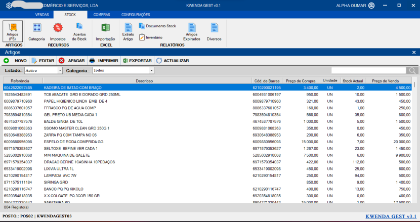 Venda Kwenda Gest - SOFTWARE DE GESTÃO E FACTURAÇÃO
