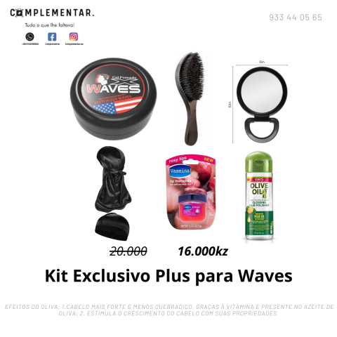 Venda Kit Waves e Estilo no Cabelo