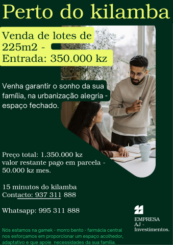 Venda Perto do Kilamba Venda de Lotes