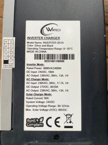 Venda INVERSOR DE 3 KW