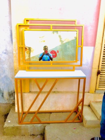 Venda Mesa Consola Premium + Espelho Decorativo Geométrico