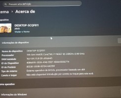 Venda Lenovo thinkbook i7 11 gen 16gb ram 512gb ssd