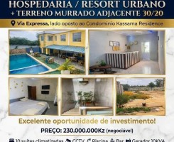 Comprar Vende-se imediatamente Resorte / Hospedaria + lote adjacente murrado.