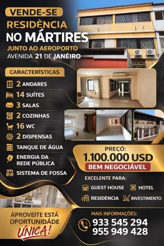 Venda Residencia a venda em Luanda - Mártires