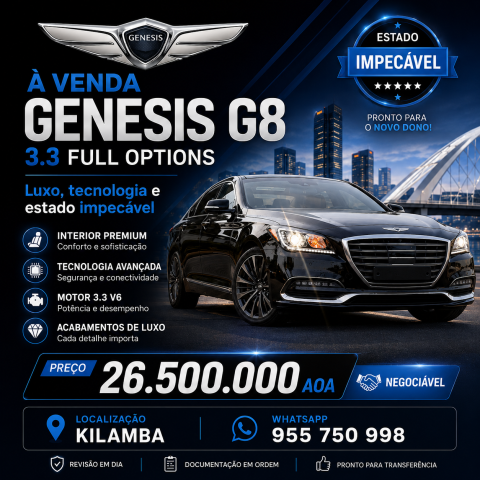 Venda Viatura Genesis G8 à Venda Corra!