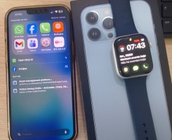 A venda Iphone 13 Pro Max com Apple Watch 6