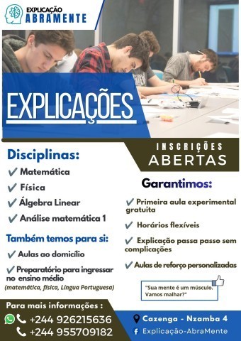 Venda Aulas em presenciais e em domicílio