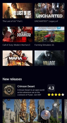 Venda Aplicativo com jogo de PlayStation 4 para telefones android