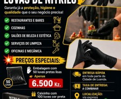 A venda LUVAS DE NÍTRILO