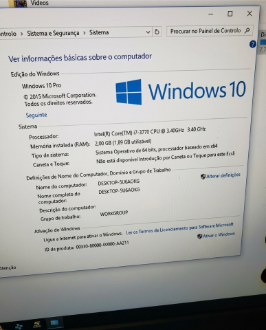 Venda Vendo meu CPU Intel Core i7-3770 3.4GHz 3ª