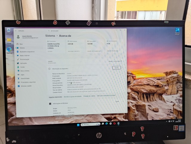 Venda Computador All-in-One HP 200 G3 Intel Core i3 (1 Terabyte de Espaço + Teclado e Rato Originais)