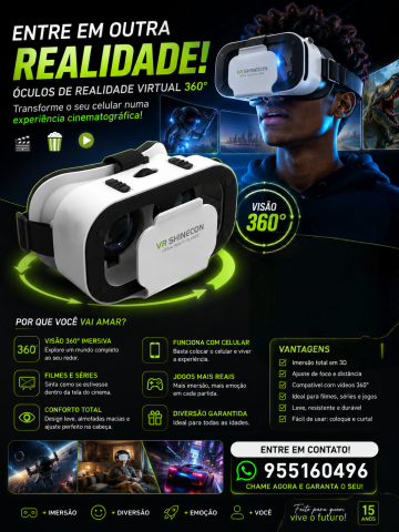 Venda ÓCULOS DE REALIDADE VIRTUAL