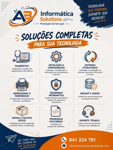 Venda Suporte informático e helpdesk