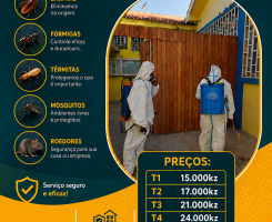 Anúncio Desinfestação