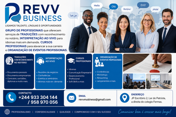 Venda Revv Business e os seus Serviços