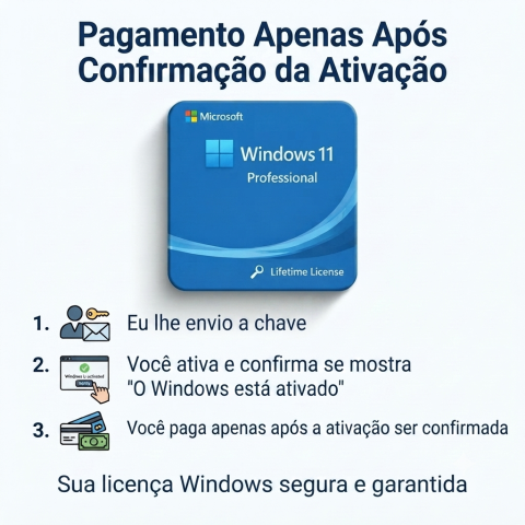 Venda Windows 11 Pro RETAIL | Licença Digital Vitalícia **45% OFF + PAGUE DEPOIS**