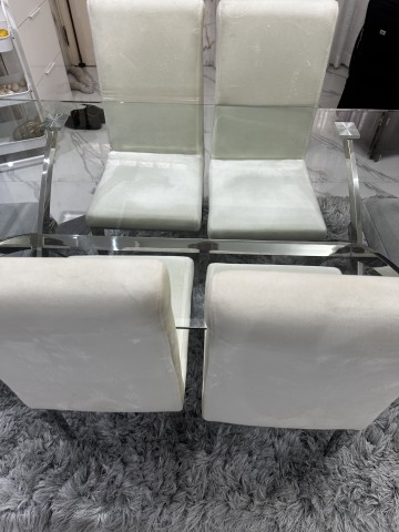 Venda Mesa de vidro de Jantar 6 cadeira usada
