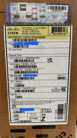 Venda Cisco C8200L-1N-4T Router