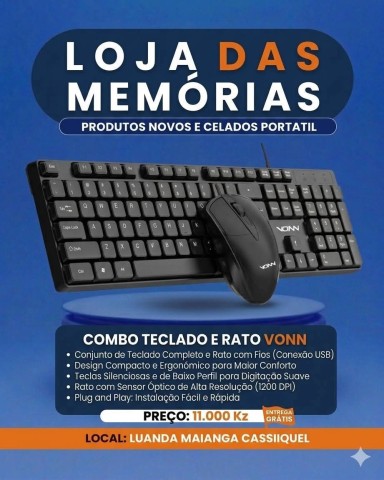 Venda Teclado Mouse Placa Wi-Fi Redes de Computadores