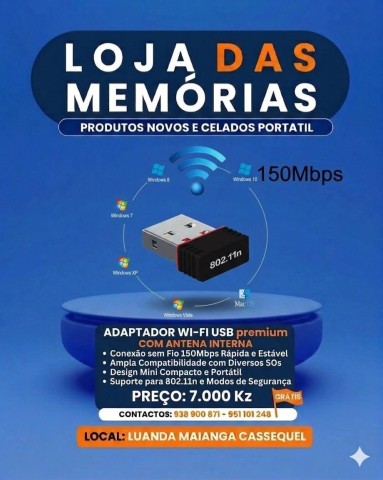 Venda Teclado Mouse Placa Wi-Fi Redes de Computadores