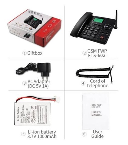 Venda Telefone Fixo GMS 602 Duplo SIM