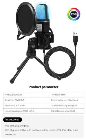 Venda Microfone Yanmai SF666R