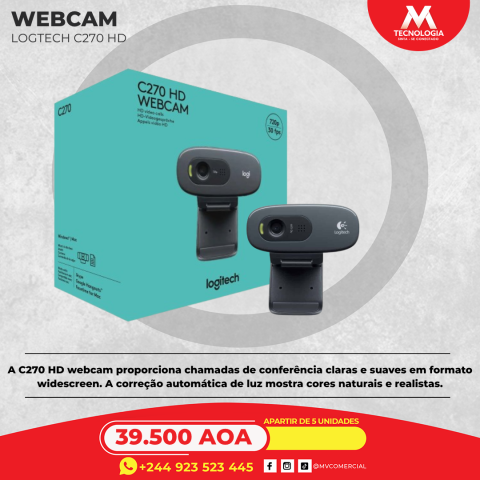 Venda Webcam Logitech C27HD