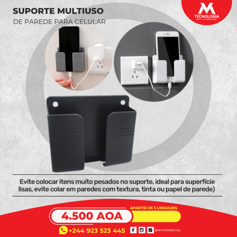 Venda Suporte Multiuso de Parede Para Celular Controle Plástico