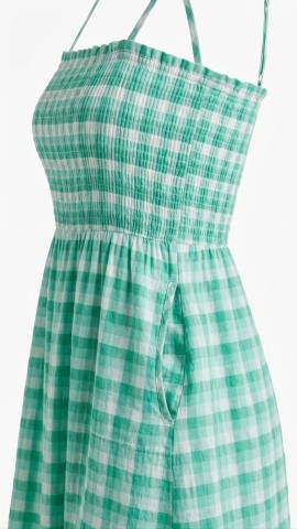 Venda Vestido Verde Xadrez