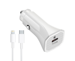 Comprar Carregador para Carro Apple 20W USB-C com Cabo Lightning para iPhone