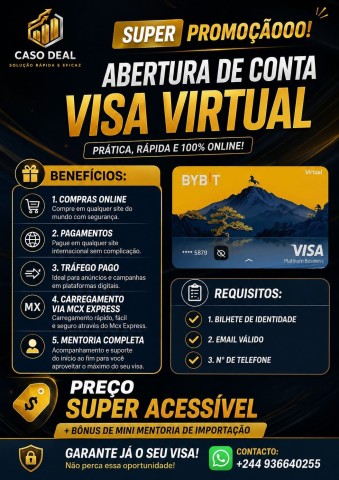 Venda Cartão visa bybit