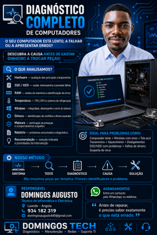 Venda SUPORTE INFORMÁTICO PARA EMPRESAS LUANDA