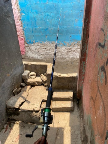 Cana de Pesca com Carreto + Linha Pronta para Pescar