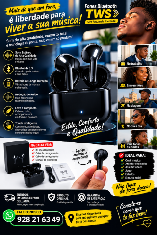 Fones bluetooth