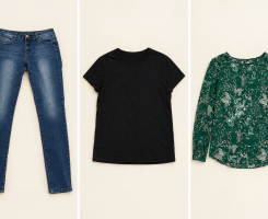 A venda Calça jeans, e blusas sociais