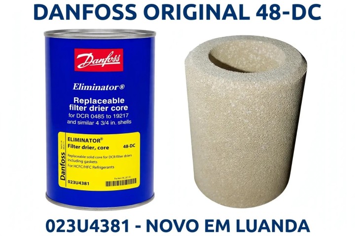Núcleo Filtro Secador Danfoss 48-DC 023U4381 Original - Frio Industrial