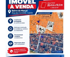 A venda IMÓVEL À VENDA NO BAIRRO DO MARÇAL LUANDA!