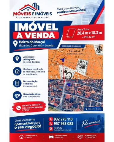 IMÓVEL À VENDA NO BAIRRO DO MARÇAL LUANDA!
