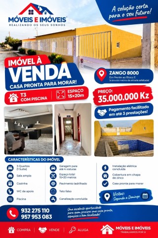 IMÓVEL À VENDA CASA PRONTA PARA MORAR!